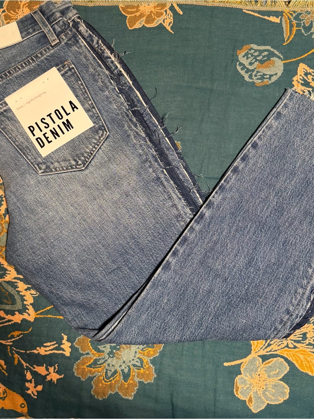 Charlie High Rise Straight Leg Jeans by Pistola Denim